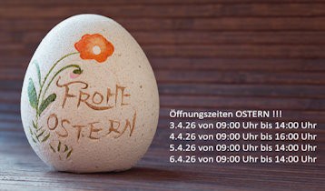 Öffnungszeiten zu Ostern 2026